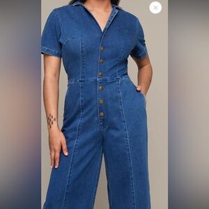 Mixed by Nasrin Denim Jumpsuit XXL